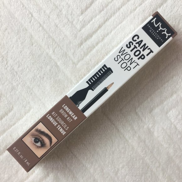 3/$15 NYX Can't Stop Won't Stop Brow Kit Taupe Natural Light Brow Definer - Picture 1 of 6